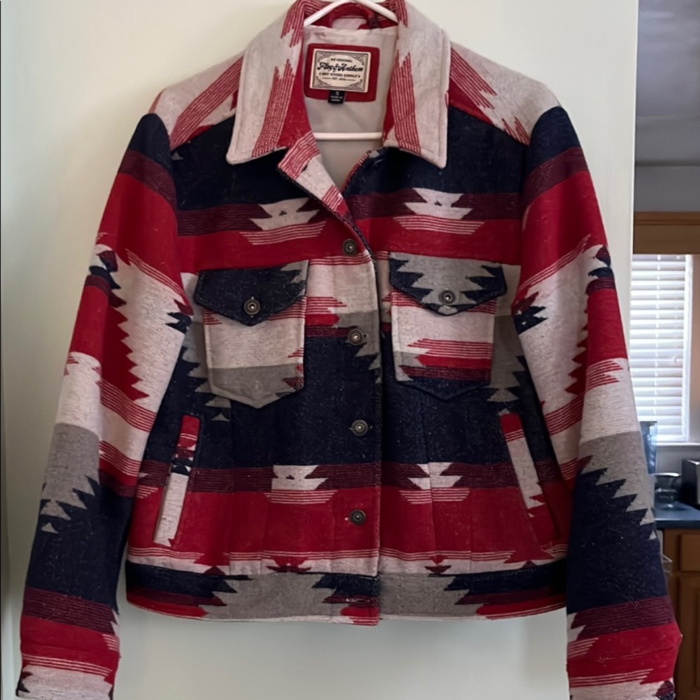 Flag & anthem Red and Blue Women's Jacket